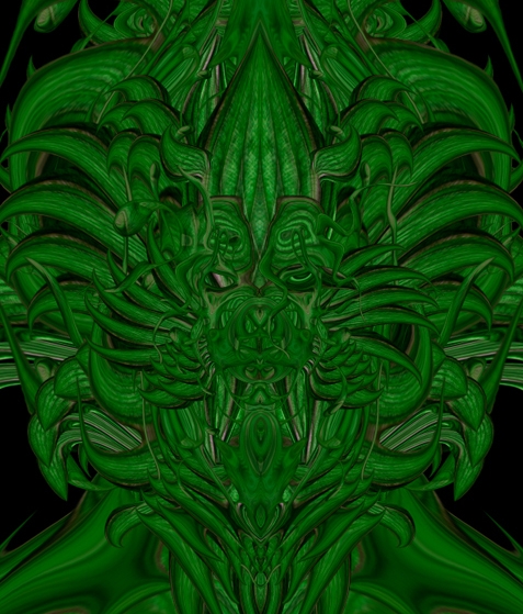 Creation of absorbing green: Step 17